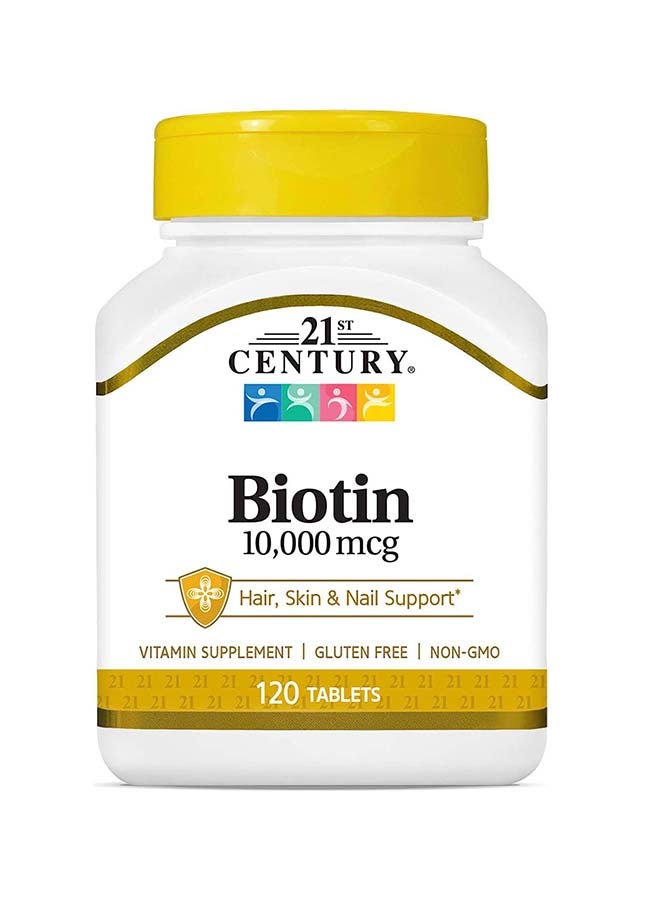 21st Century Biotin Vitamin Supplement 10000 Mcg 120 Tablets - Image 1